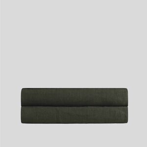 Parachute Linen Evergreen King Fitted Sheet (1)
